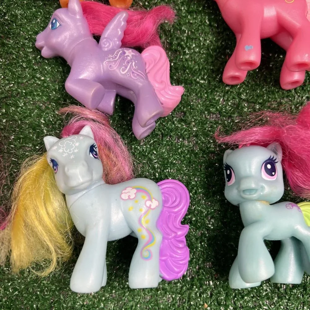 Lot Of 8 2005 My Little Pony McDonald's Toys‎ Soft Hair Plastic Tails